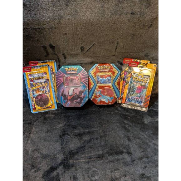 Pokemon bundle unopened 2 colletor tins,2 double pack tempest,2 two double pack - Picture 2 of 8